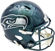 Nick Emmanwori Autographed Seattle Seahawks Metallic Green Rivalries Full Size Speed Replica Helmet Beckett BAS Witness Stock #260082