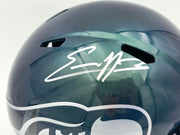 Nick Emmanwori Autographed Seattle Seahawks Metallic Green Rivalries Full Size Speed Replica Helmet Beckett BAS Witness Stock #260082