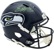 Nick Emmanwori Autographed Seattle Seahawks Blue Full Size Speed Replica Helmet Beckett BAS Witness Stock #260086