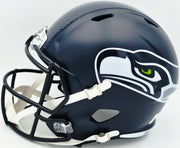 Nick Emmanwori Autographed Seattle Seahawks Blue Full Size Speed Replica Helmet Beckett BAS Witness Stock #260086