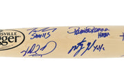 The Sandlot Movie Cast Autographed Black Louisville Slugger Baseball Bat With 8 Signatures Beckett BAS Witness Stock #260068