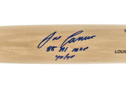 Jose Canseco Autographed Blonde Louisville Slugger Pro Stock Baseball Bat Oakland A's "88 AL MVP 40/40" Beckett BAS Witness Stock #259979