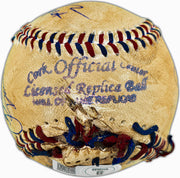 The Sandlot Movie Cast Autographed Replica Babe Ruth Signed Movie Prop Baseball With 8 Signatures Beckett BAS Witness Stock #260067