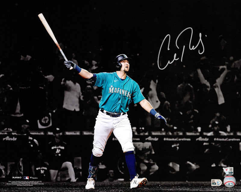 Cal Raleigh Autographed Framed 16x20 Photo Seattle Mariners Drought Ending Walk-Off Home Run Fanatics & MLB Holo Stock #262544