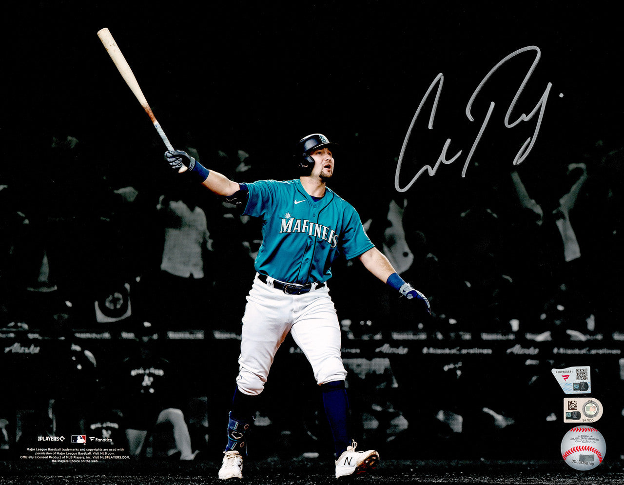 Cal Raleigh Autographed Framed 8x10 Photo Seattle Mariners Drought Ending Walk-Off Home Run Fanatics & MLB Holo Stock #262547
