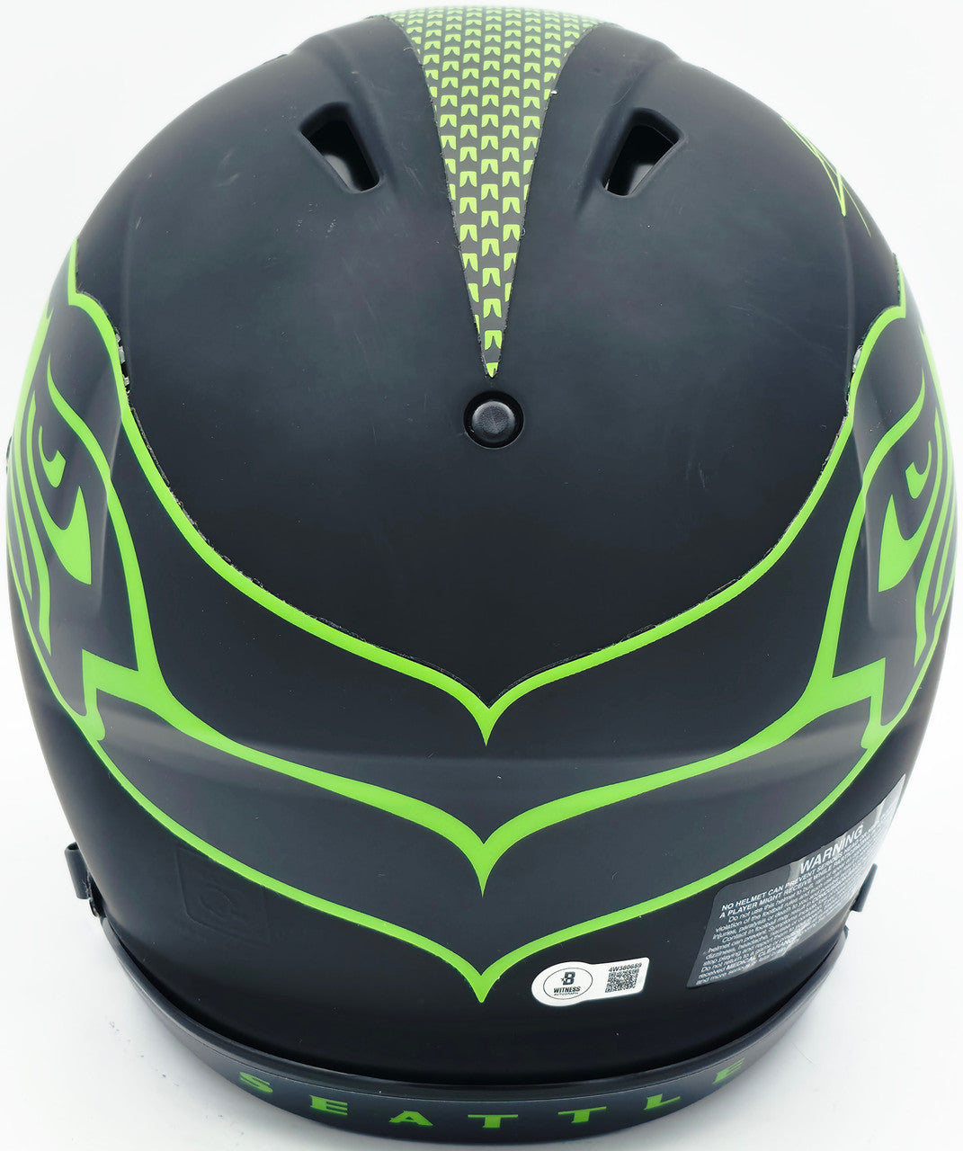 Kam Chancellor Autographed Seattle Seahawks Eclipse Black Full Size Speed Authentic Helmet "Bam Bam" Beckett BAS Witness Stock #258292