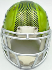 Kam Chancellor Autographed Seattle Seahawks Flash Green Speed Mini Helmet Beckett BAS Witness Stock #259853