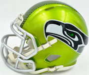 Kam Chancellor Autographed Seattle Seahawks Flash Green Speed Mini Helmet Beckett BAS Witness Stock #259853