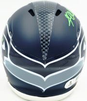 Kam Chancellor Autographed Seattle Seahawks Blue Speed Mini Helmet Beckett BAS Witness Stock #259855