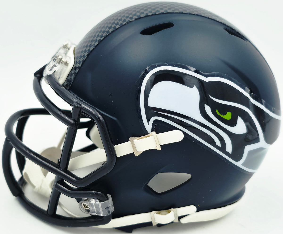 Kam Chancellor Autographed Seattle Seahawks Blue Speed Mini Helmet Beckett BAS Witness Stock #259855