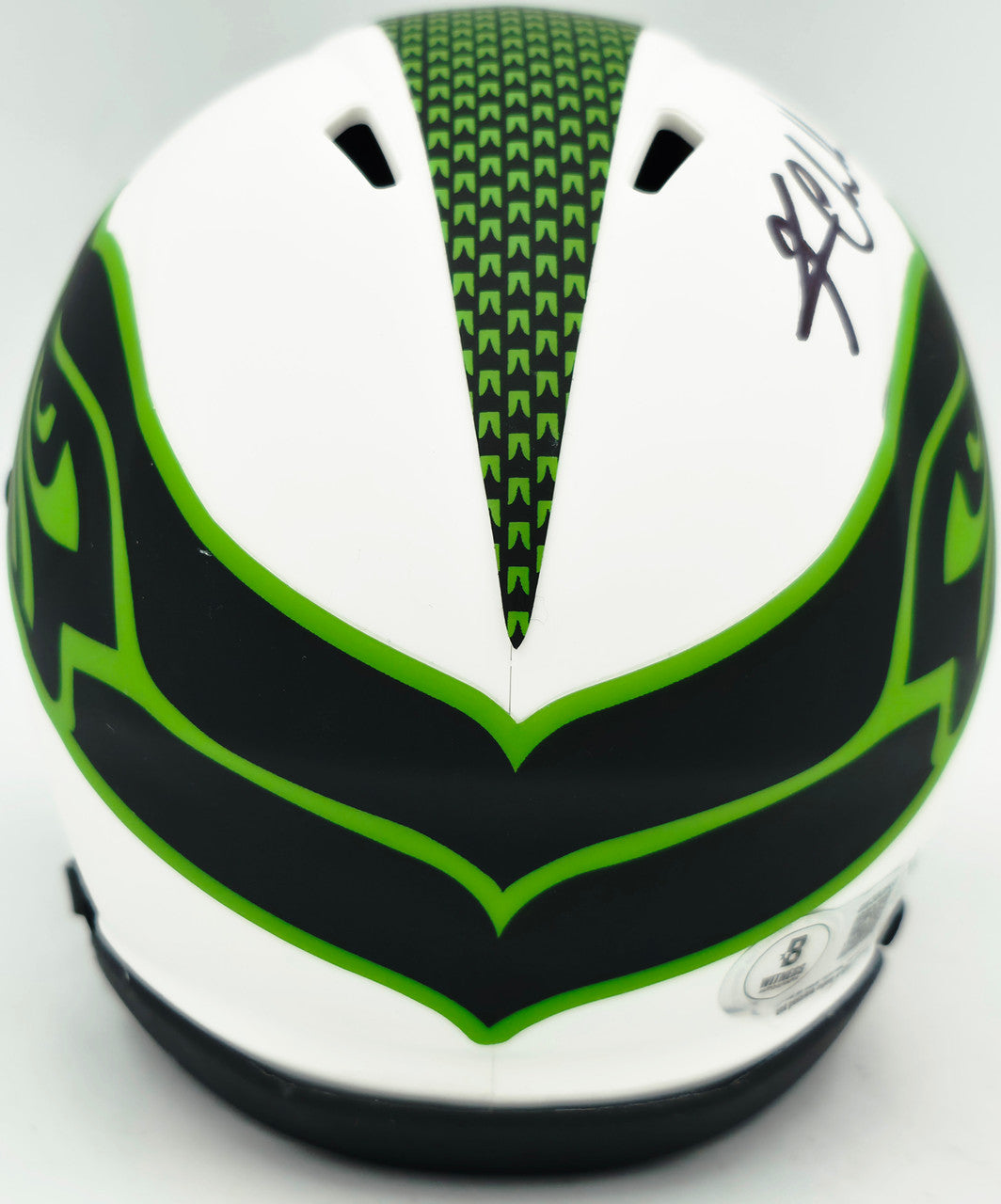 Kam Chancellor Autographed Seattle Seahawks Lunar Eclipse White Speed Mini Helmet Beckett BAS Witness Stock #259856