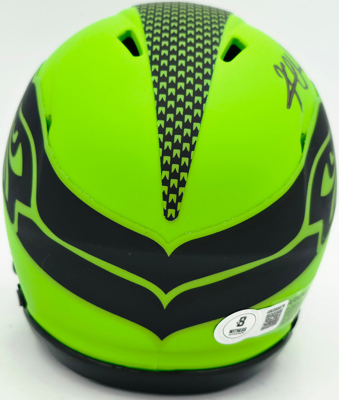 Kam Chancellor Autographed Seattle Seahawks Rave Green Speed Mini Helmet Beckett BAS Witness Stock #259857