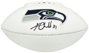 Kam Chancellor Autographed White Seattle Seahawks Logo Football Beckett BAS Witness Stock #259858