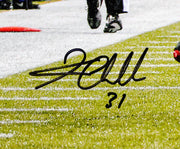 Kam Chancellor Autographed 16x20 Photo (Hit On Vernon Davis) Seattle Seahawks Beckett BAS Witness Stock #259859