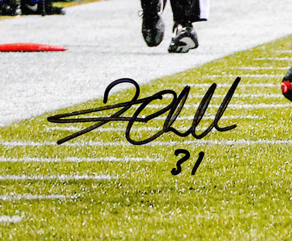 Kam Chancellor Autographed 16x20 Photo (Hit On Vernon Davis) Seattle Seahawks Beckett BAS Witness Stock #259859