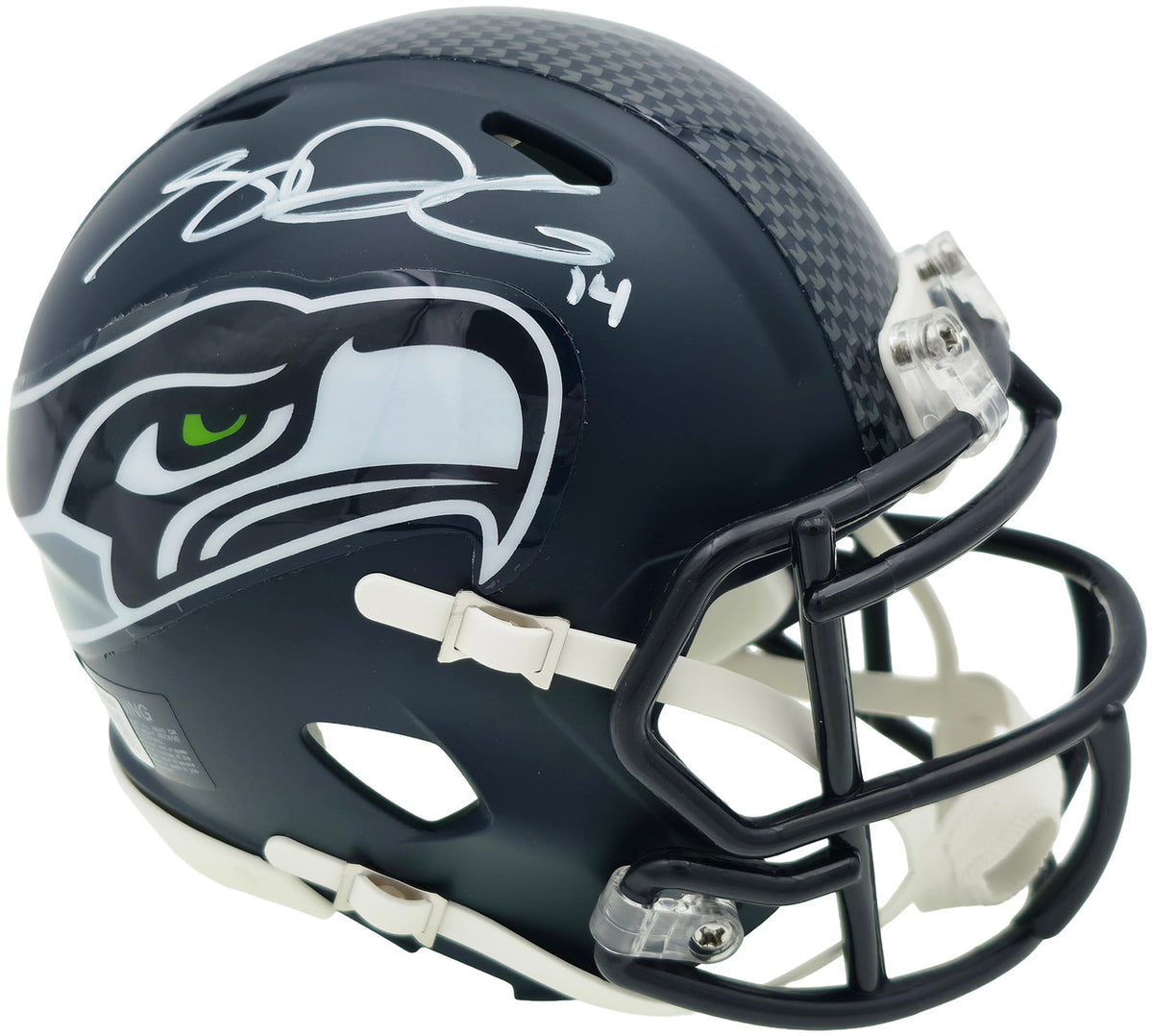 Sam Darnold Autographed Seattle Seahawks Blue Speed Mini Helmet Beckett BAS Witness Stock #261513