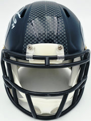 Sam Darnold Autographed Seattle Seahawks Blue Speed Mini Helmet Beckett BAS Witness Stock #261513
