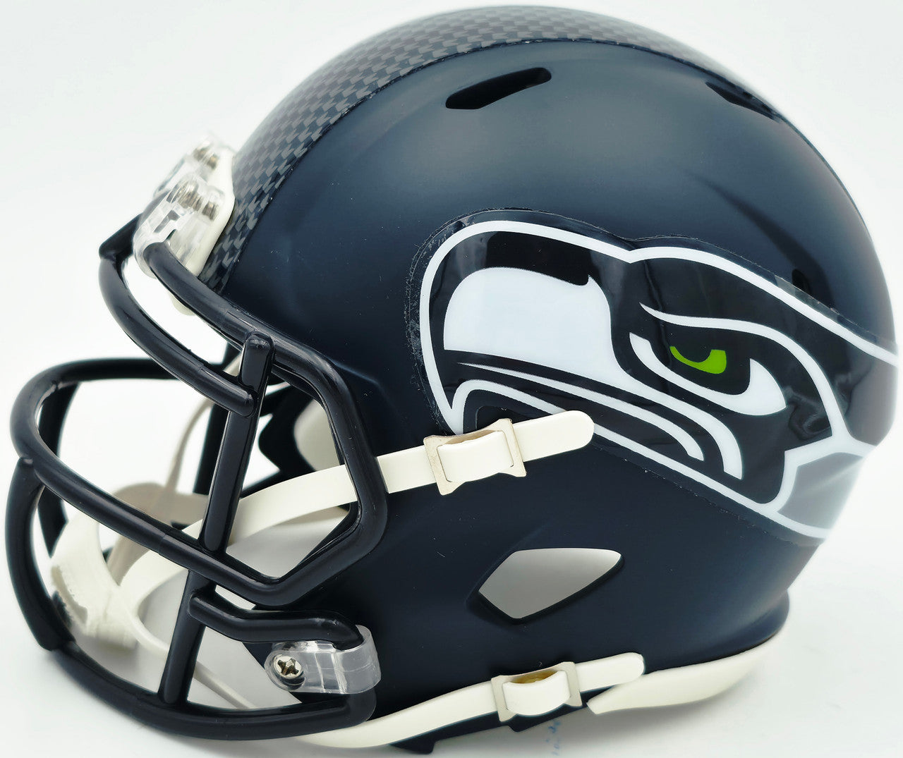 Sam Darnold Autographed Seattle Seahawks Blue Speed Mini Helmet Beckett BAS Witness Stock #261513