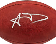 Aaron Donald Autographed Los Angeles Rams Official Super Bowl LVI Logo Leather Football Beckett BAS Witness Stock #261458