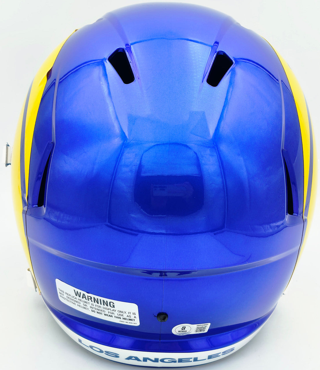 Aaron Donald Autographed Los Angeles Rams 2020 Alternate Blue Full Size Speed Replica Helmet Beckett BAS Witness Stock #261454