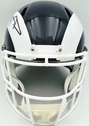 Aaron Donald Autographed Los Angeles Rams Blue Full Size Speed Replica Helmet Beckett BAS Witness Stock #261455