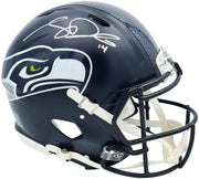 Sam Darnold Autographed Seattle Seahawks Blue Full Size Speed Authentic Helmet Beckett BAS Witness Stock #261504