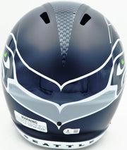 Sam Darnold Autographed Seattle Seahawks Blue Full Size Speed Replica Helmet Beckett BAS Witness Stock #261505