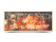 Michael Jordan Autographed Upper Deck Legend Bamboo 11x26 Print Chicago Bulls #/123 UDA Holo Stock #261620