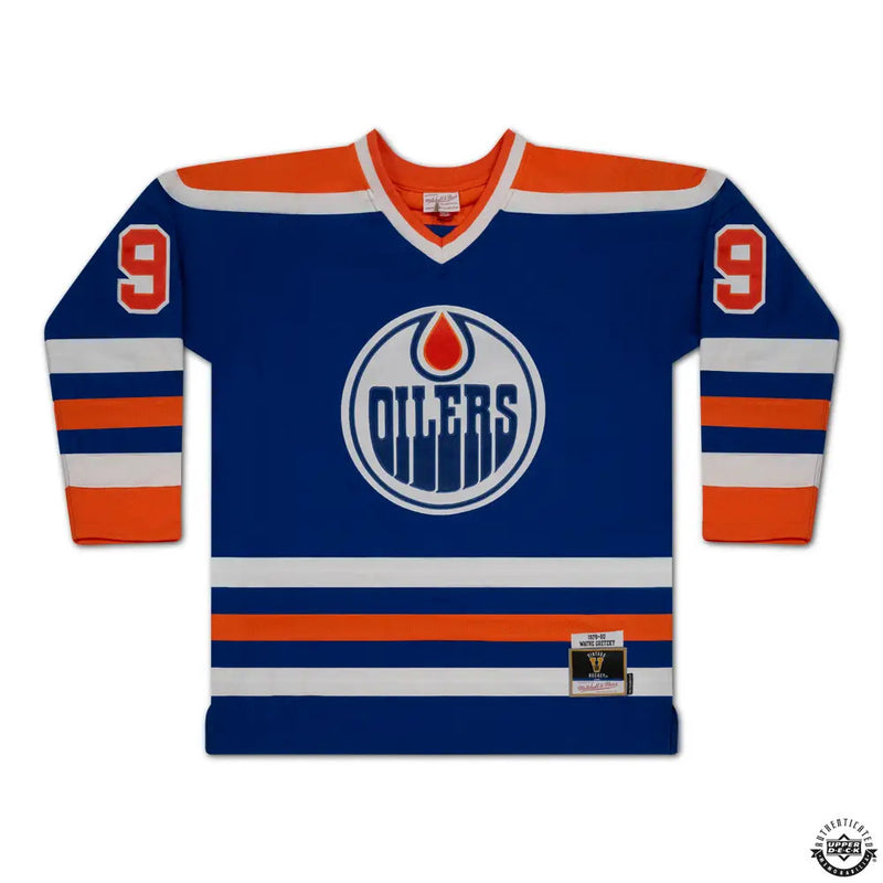 Edmonton Oilers Wayne Gretzky Autographed Blue Authentic Mitchell & Ness Vintage 1979-1980 Throwback Rookie Year Jersey Size XL UDA Holo Stock #261626