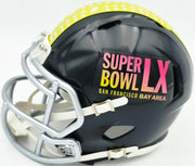 Sam Darnold Autographed Seattle Seahawks Black SB LX Logo Speed Mini Helmet Beckett BAS Witness Stock #261844