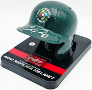 Cal Raleigh Autographed Team USA Green 2026 WBC Logo Mini Batting Helmet Fanatics & MLB Holo Stock #261841
