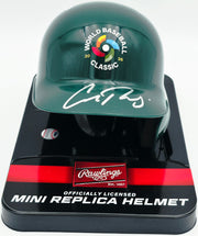 Cal Raleigh Autographed Team USA Green 2026 WBC Logo Mini Batting Helmet Fanatics & MLB Holo Stock #261841
