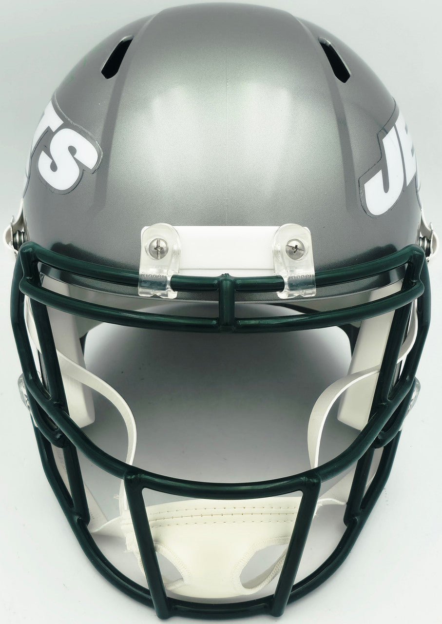 LaDainian Tomlinson Autographed New York Jets Flash Gray Full Size Speed Replica Helmet "HOF 17" Beckett BAS Witness Stock #261832
