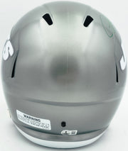 LaDainian Tomlinson Autographed New York Jets Flash Gray Full Size Speed Replica Helmet "HOF 17" Beckett BAS Witness Stock #261832