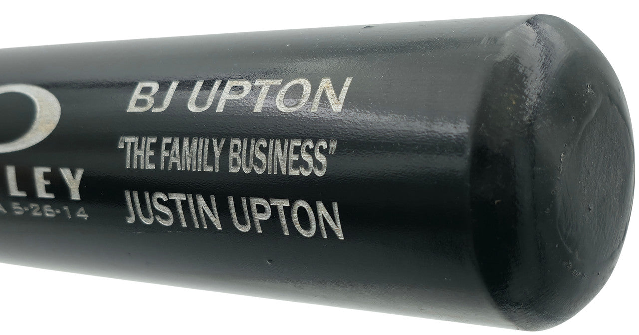 BJ & Justin Upton Autographed Zinger Baseball Bat Beckett BAS QR Stock #261678