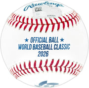 Cal Raleigh Autographed Official 2026 WBC Logo Baseball Team USA Fanatics & MLB Holo Stock #261838