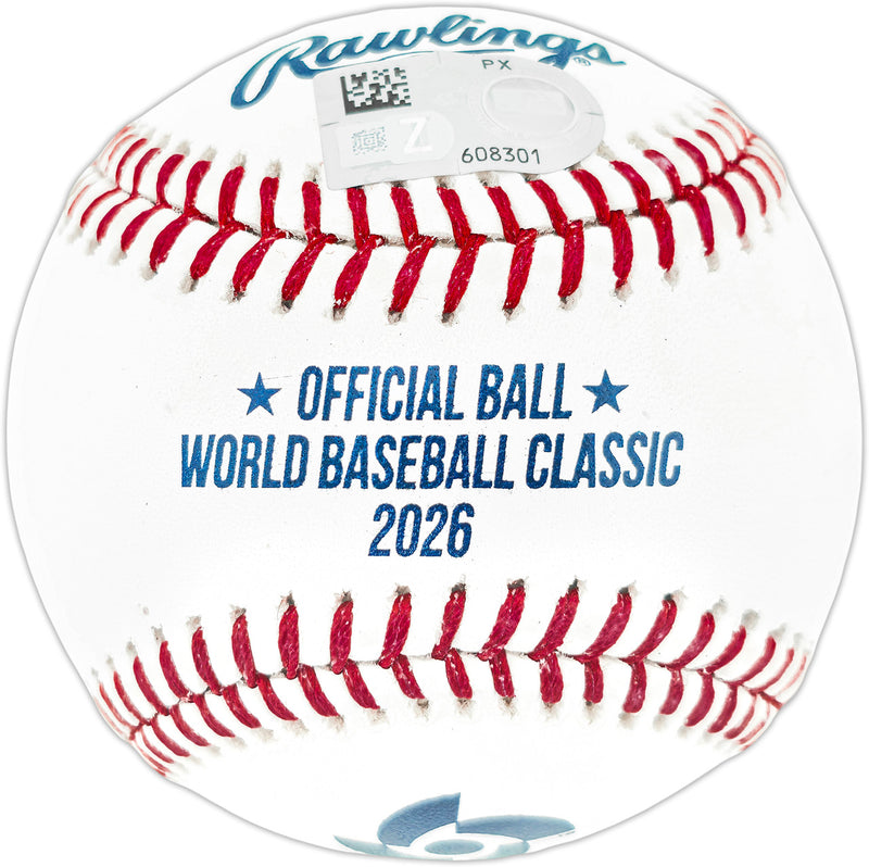 Cal Raleigh Autographed Official 2026 WBC Logo Baseball Team USA Fanatics & MLB Holo Stock #261838