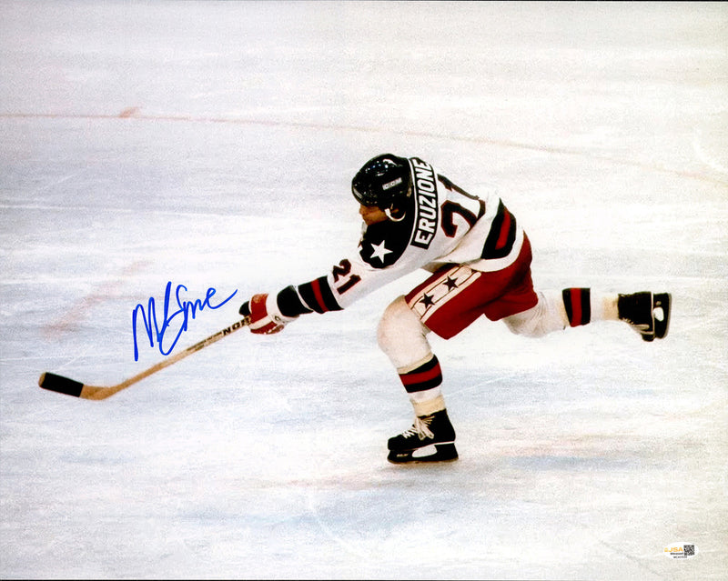 Mike Eruzione Autographed 16x20 Photo 1980 Team USA Miracle on Ice JSA Witness Stock #261560