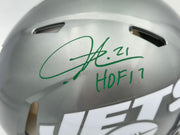 LaDainian Tomlinson Autographed New York Jets Flash Gray Full Size Speed Authentic Helmet "HOF 17" Beckett BAS Witness Stock #261831