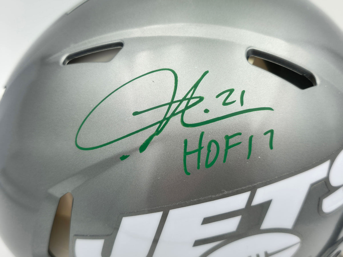 LaDainian Tomlinson Autographed New York Jets Flash Gray Full Size Speed Authentic Helmet "HOF 17" Beckett BAS Witness Stock #261831