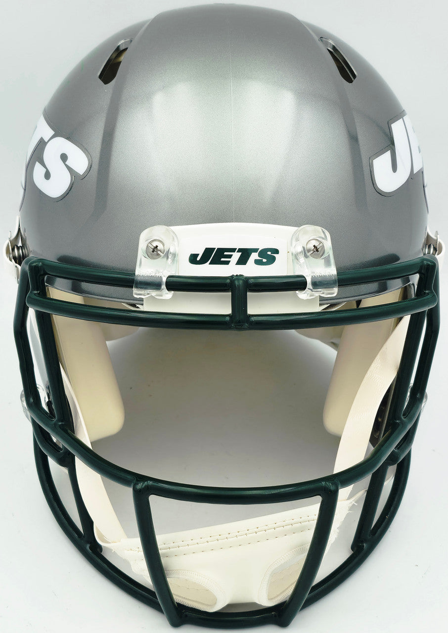 LaDainian Tomlinson Autographed New York Jets Flash Gray Full Size Speed Authentic Helmet "HOF 17" Beckett BAS Witness Stock #261831