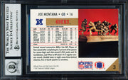Joe Montana Autographed 1991 Pro Set Card #3 San Francisco 49ers Auto Grade Gem Mint 10 Beckett BAS Stock #261796