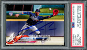 Ronald Acuna Jr. Autographed 2018 Topps Update Rookie Card #US252 Atlanta Braves PSA 8 Auto Grade Gem Mint 10 PSA/DNA Stock #261993