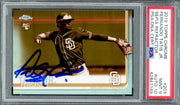 Fernando Tatis Jr. Autographed 2019 Topps Chrome Sepia Refractor Rookie Card #203 San Diego Padres PSA 9 Auto Grade Gem Mint 10 PSA/DNA Stock #262014