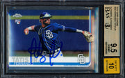 Fernando Tatis Jr. Autographed 2019 Topps Chrome Rookie Card #203 San Diego Padres BGS 9.5 Auto Grade Gem Mint 10 Beckett BAS Stock #262017