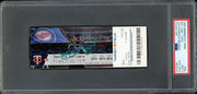 Julio Rodriguez Autographed 2022 MLB Debut Rookie Ticket 4/8/2022 Seattle Mariners PSA 9 (Mascot) PSA/DNA Stock #262041