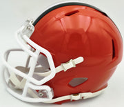 Bernie Kosar Autographed Cleveland Browns Orange 1975-05 Throwback Speed Mini Helmet JSA Witness Stock #261881