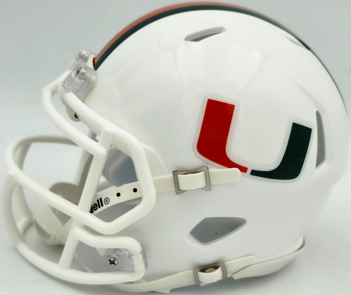 Bernie Kosar Autographed Miami Hurricanes White Traditional Speed Mini Helmet JSA Witness Stock #261884