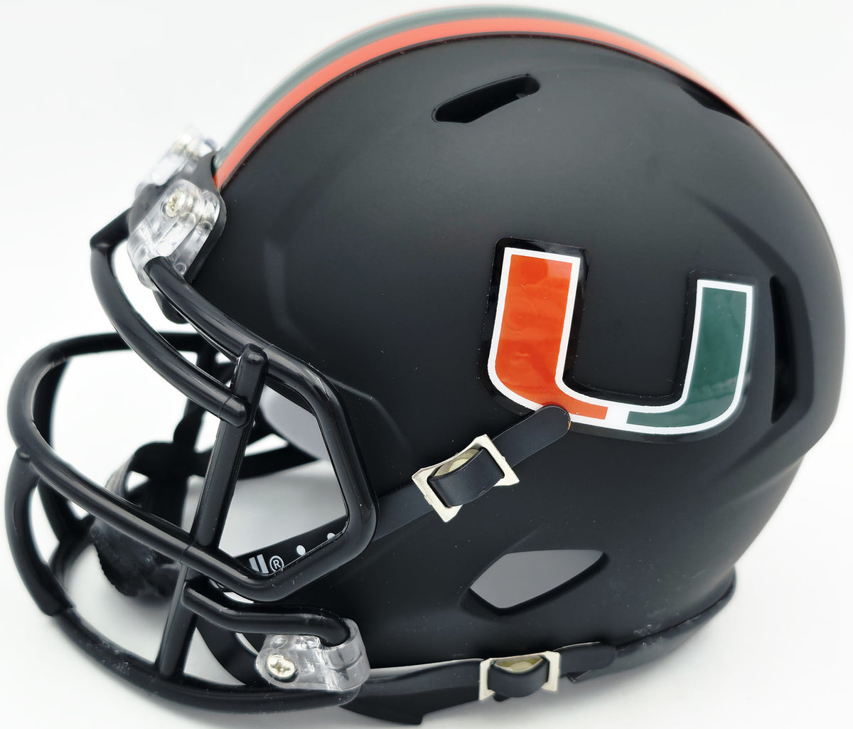 Bernie Kosar Autographed Miami Hurricanes Black Nights Alternate Speed Mini Helmet JSA Witness Stock #261885