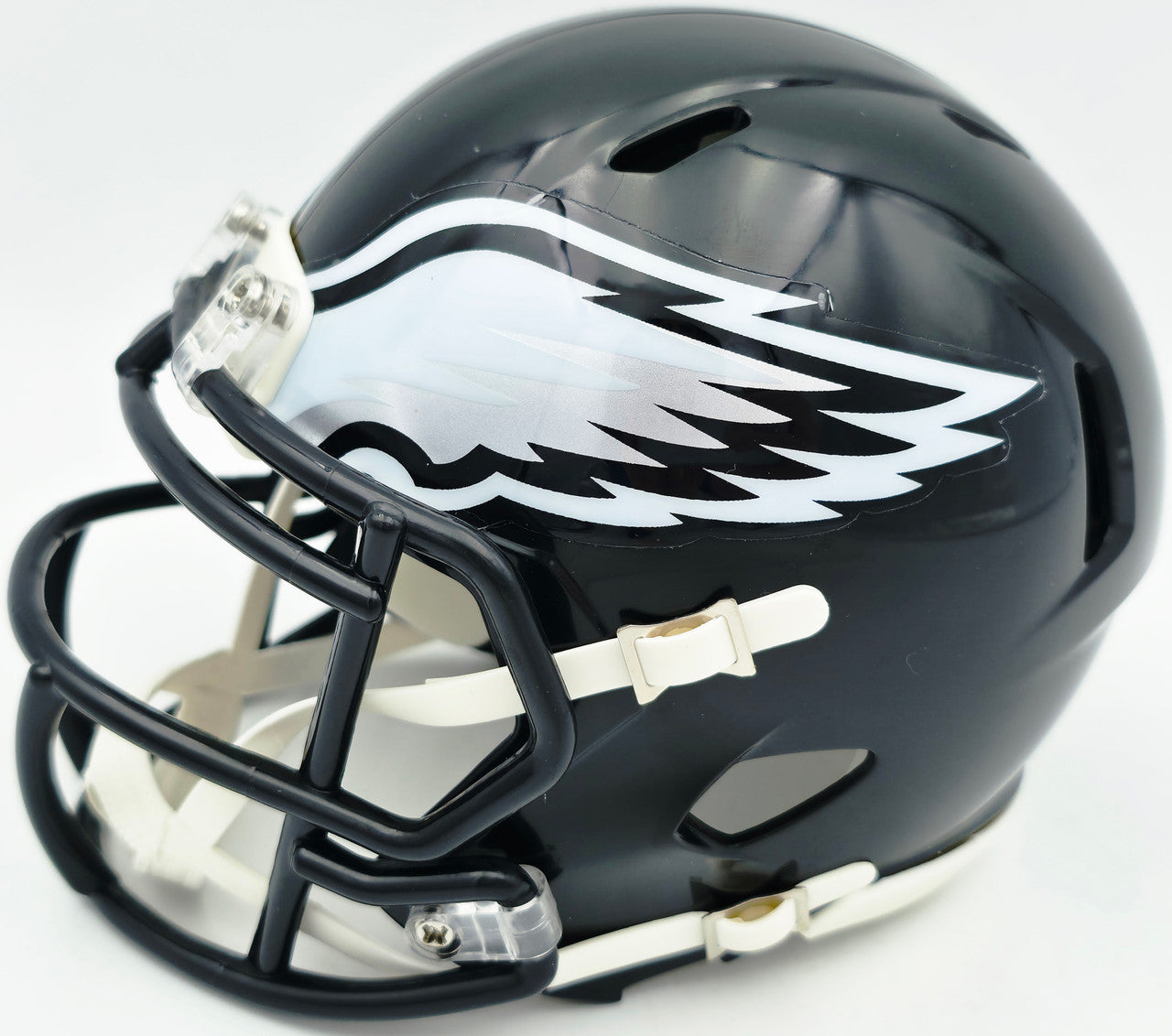 Alshon Jeffery Autographed Philadelphia Eagles Black 2022 Alternate Speed Mini Helmet Beckett BAS QR Stock #261888
